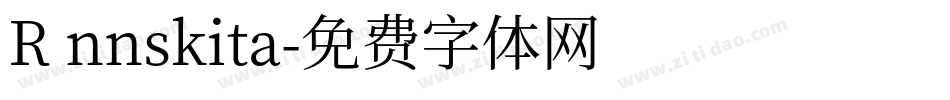 R nnskita字体转换